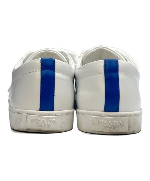 PRADA（プラダ）PRADA (プラダ) スニーカー LANE ホワイト×ブルー サイズ:　の古着・服飾アイテム