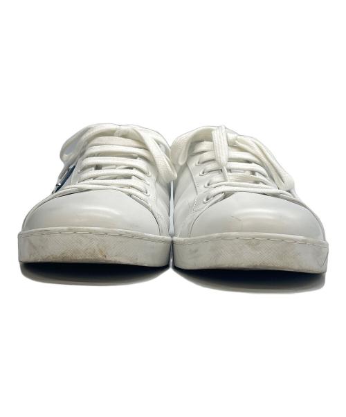 PRADA（プラダ）PRADA (プラダ) スニーカー LANE ホワイト×ブルー サイズ:　の古着・服飾アイテム