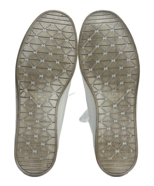 PRADA（プラダ）PRADA (プラダ) スニーカー LANE ホワイト×ブルー サイズ:　の古着・服飾アイテム