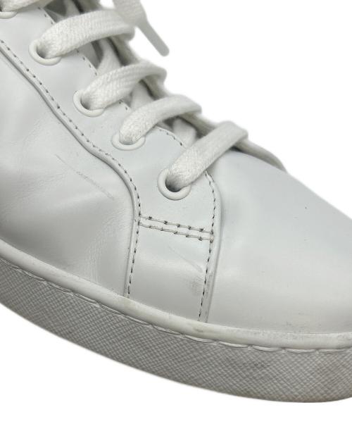 PRADA（プラダ）PRADA (プラダ) スニーカー LANE ホワイト×ブルー サイズ:　の古着・服飾アイテム