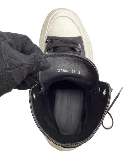 ALEXANDER McQUEEN（アレキサンダーマックイーン）ALEXANDER McQUEEN (アレキサンダーマックイーン) Joey Sneaker With Eyelets ブラック サイズ:41の古着・服飾アイテム