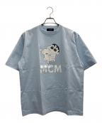 MCM×クレヨンしんちゃんエムシーエム×クレヨンシンチャン）の古着「半袖カットソー」｜ブルー
