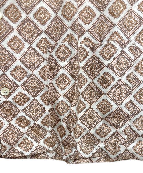PRADA（プラダ）PRADA (プラダ) 総柄パジャマセットアップ シルク ベージュ サイズ:Mの古着・服飾アイテム