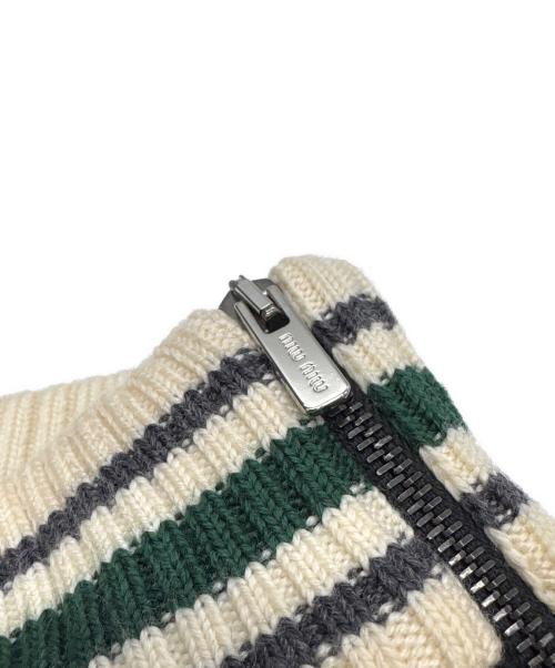 MIU MIU（ミュウミュウ）MIU MIU (ミュウミュウ) ミニスカート グレー サイズ:42の古着・服飾アイテム