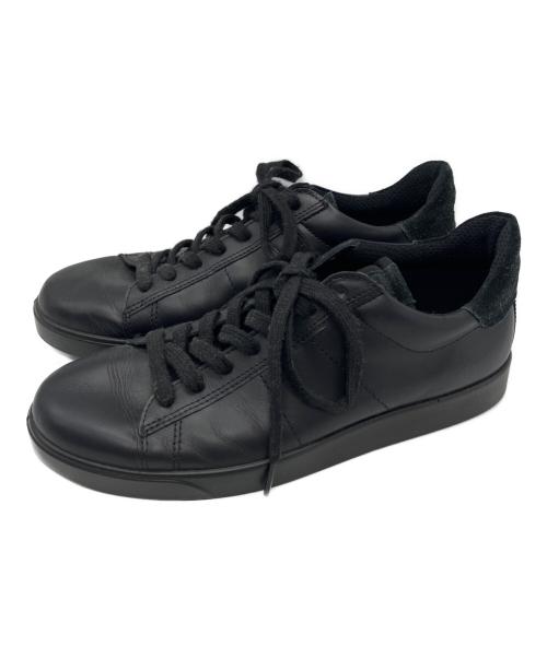 ECCO（エコー）ECCO (エコー) ECCO　ローカットスニーカー ブラック サイズ:24.5ｃｍの古着・服飾アイテム