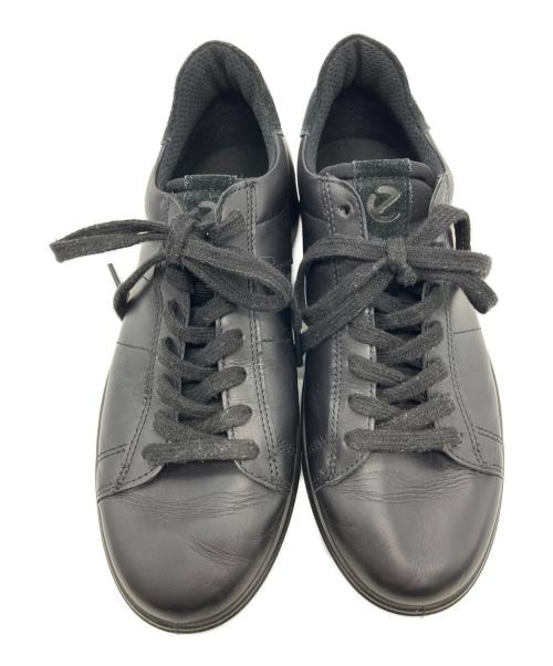 ECCO（エコー）ECCO (エコー) ECCO　ローカットスニーカー ブラック サイズ:24.5ｃｍの古着・服飾アイテム