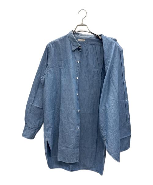 HEUGN（ユーゲン）HEUGN (ユーゲン) 長袖シャツ インディゴ サイズ:3の古着・服飾アイテム