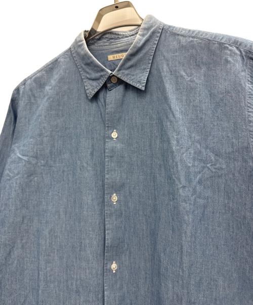 HEUGN（ユーゲン）HEUGN (ユーゲン) 長袖シャツ インディゴ サイズ:3の古着・服飾アイテム