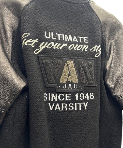 VAN JAC（ヴァン・ヂャケット）VAN JAC (ヴァン・ヂャケット) レザースタジャン ブラック サイズ:Mの古着・服飾アイテム