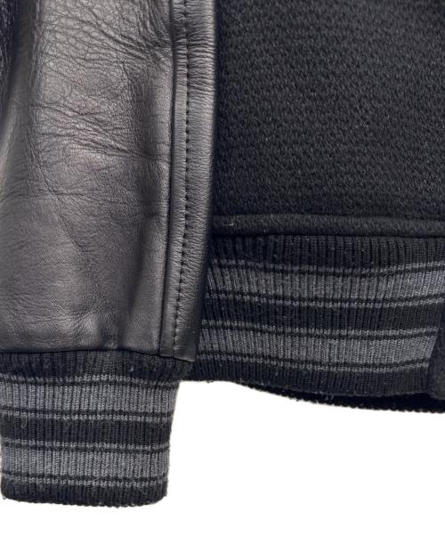 VAN JAC（ヴァン・ヂャケット）VAN JAC (ヴァン・ヂャケット) レザースタジャン ブラック サイズ:Mの古着・服飾アイテム