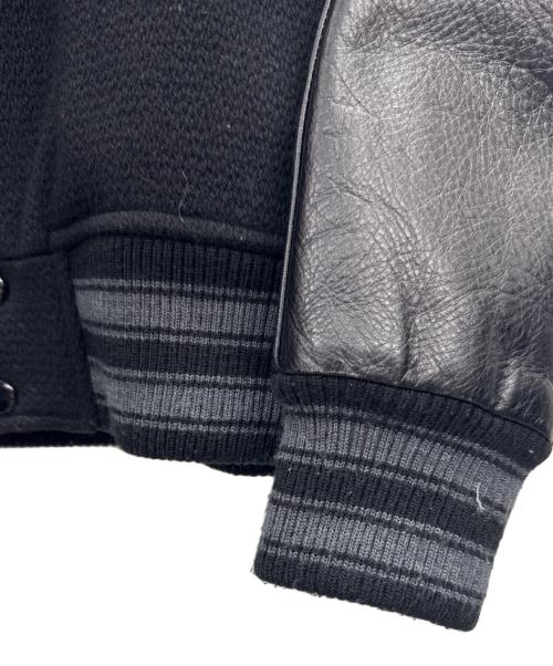 VAN JAC（ヴァン・ヂャケット）VAN JAC (ヴァン・ヂャケット) レザースタジャン ブラック サイズ:Mの古着・服飾アイテム