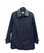 ARMANI COLLEZIONIアルマーニ コレツィオーニ）の古着「レザー切替コート」｜ブラック