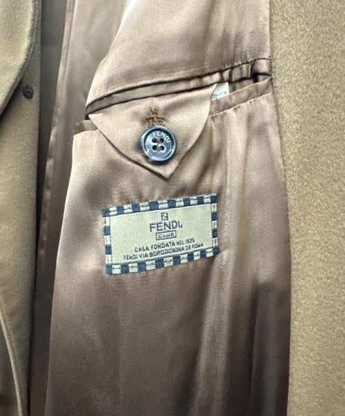 FENDI（フェンディ）FENDI (フェンディ) カシミヤコート ブラウン サイズ:50の古着・服飾アイテム