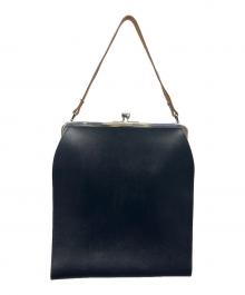 COMME des GARCONS（コムデギャルソン）の古着「がま口ハンドバッグ」｜ブラック