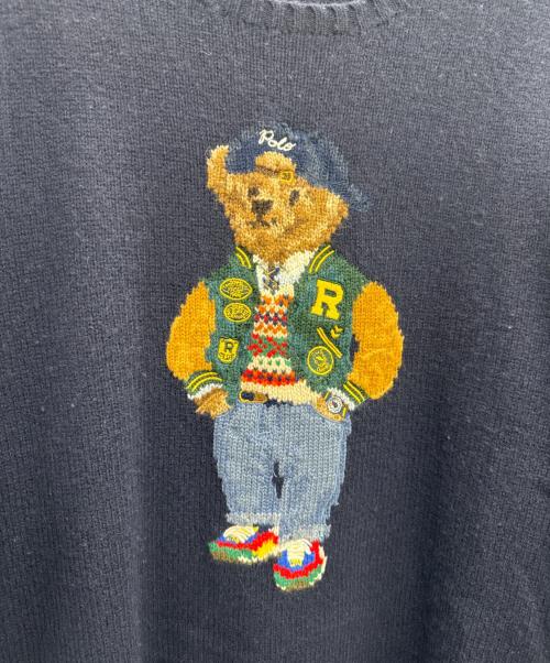POLO RALPH LAUREN（ポロ・ラルフローレン）POLO RALPH LAUREN (ポロ・ラルフローレン) ポロベアニット ネイビー サイズ:Lの古着・服飾アイテム