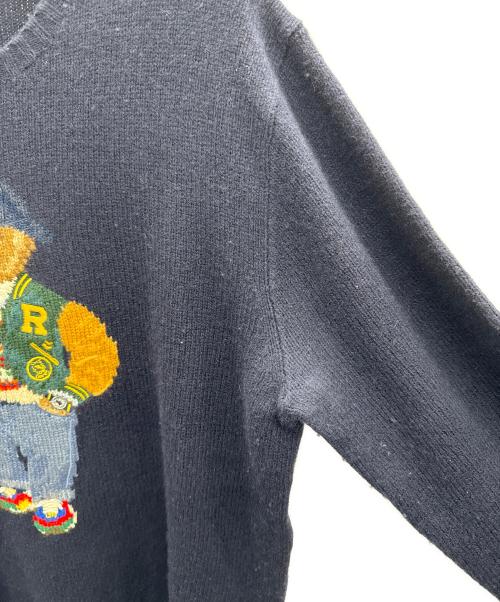 POLO RALPH LAUREN（ポロ・ラルフローレン）POLO RALPH LAUREN (ポロ・ラルフローレン) ポロベアニット ネイビー サイズ:Lの古着・服飾アイテム