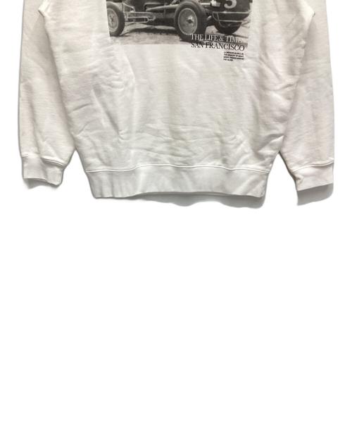 BABYLONE（バビロン）BABYLONE (バビロン) PHOTOスウェット ホワイト サイズ:Fの古着・服飾アイテム