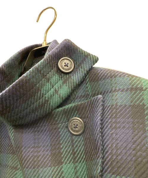 Vivienne Westwood（ヴィヴィアンウエストウッド）Vivienne Westwood (ヴィヴィアンウエストウッド) タータンコート グリーン サイズ:Mの古着・服飾アイテム