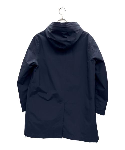 MACKINTOSH LONDON（マッキントッシュ ロンドン）MACKINTOSH LONDON (マッキントッシュ ロンドン) セミブライト ナイロンツイル フーデット ダウンコート ネイビー サイズ:38の古着・服飾アイテム