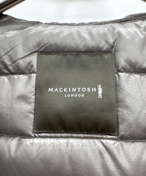 MACKINTOSH LONDON（マッキントッシュ ロンドン）MACKINTOSH LONDON (マッキントッシュ ロンドン) セミブライト ナイロンツイル フーデット ダウンコート ネイビー サイズ:38の古着・服飾アイテム