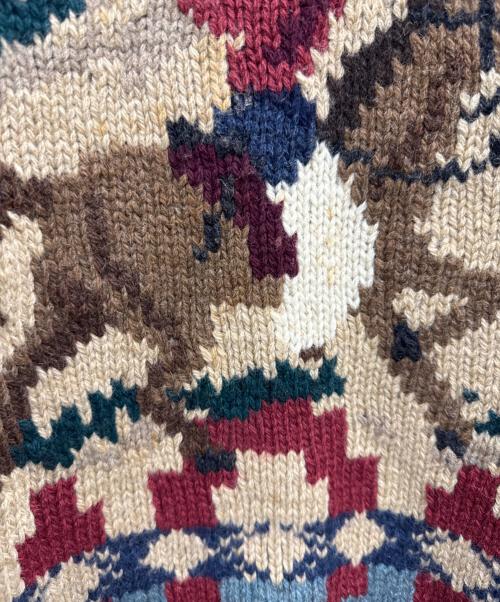 POLO RALPH LAUREN（ポロ・ラルフローレン）POLO RALPH LAUREN (ポロ・ラルフローレン) ハンドニット ブラウン サイズ:Mの古着・服飾アイテム