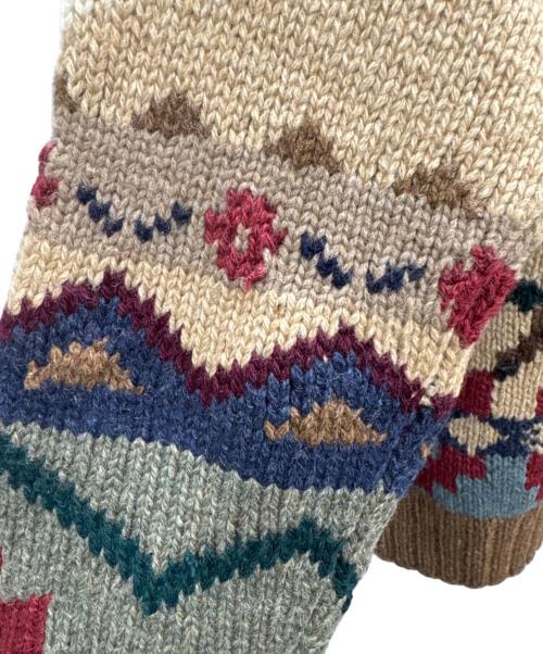 POLO RALPH LAUREN（ポロ・ラルフローレン）POLO RALPH LAUREN (ポロ・ラルフローレン) ハンドニット ブラウン サイズ:Mの古着・服飾アイテム