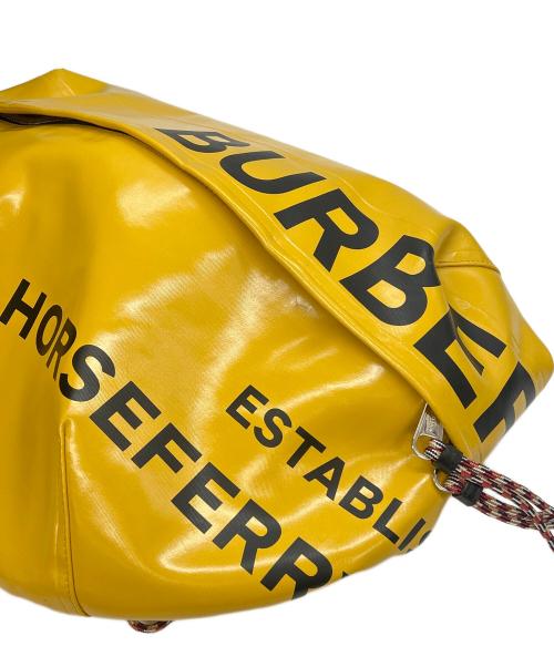 BURBERRY BLACK LABEL（バーバリーブラックレーベル）BURBERRY BLACK LABEL (バーバリーブラックレーベル) ボディバッグ ホースフェリー プリント イエローの古着・服飾アイテム