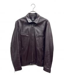 BURBERRY BLACK LABEL（バーバリーブラックレーベル）の古着「レザージャケット」｜ブラウン