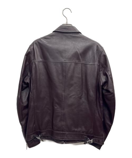 BURBERRY BLACK LABEL（バーバリーブラックレーベル）BURBERRY BLACK LABEL (バーバリーブラックレーベル) レザージャケット ブラウン サイズ:Lの古着・服飾アイテム