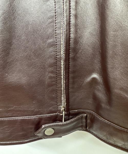 BURBERRY BLACK LABEL（バーバリーブラックレーベル）BURBERRY BLACK LABEL (バーバリーブラックレーベル) レザージャケット ブラウン サイズ:Lの古着・服飾アイテム