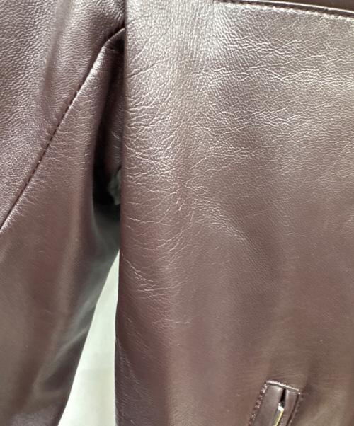 BURBERRY BLACK LABEL（バーバリーブラックレーベル）BURBERRY BLACK LABEL (バーバリーブラックレーベル) レザージャケット ブラウン サイズ:Lの古着・服飾アイテム