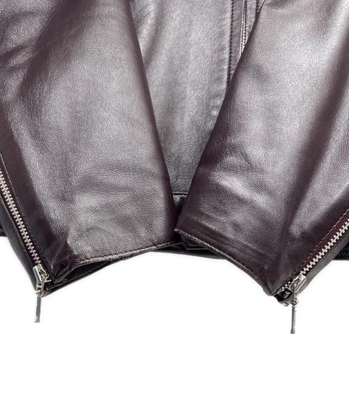 BURBERRY BLACK LABEL（バーバリーブラックレーベル）BURBERRY BLACK LABEL (バーバリーブラックレーベル) レザージャケット ブラウン サイズ:Lの古着・服飾アイテム