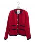 Lisiere（リジェール）の古着「ノーカラージャケット」｜レッド