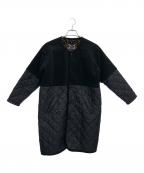 LAVENHAM×brisbane mossラベンハム×ブリスベンモス）の古着「キルティングコート」｜ブラック