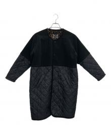 LAVENHAM×brisbane moss（ラベンハム×ブリスベンモス）の古着「キルティングコート」｜ブラック