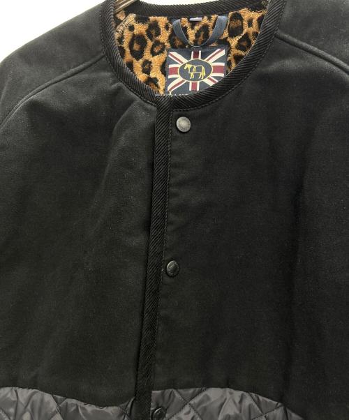 LAVENHAM（ラベンハム）LAVENHAM (ラベンハム) brisbane moss (ブリスベンモス) キルティングコート ブラック サイズ:36の古着・服飾アイテム