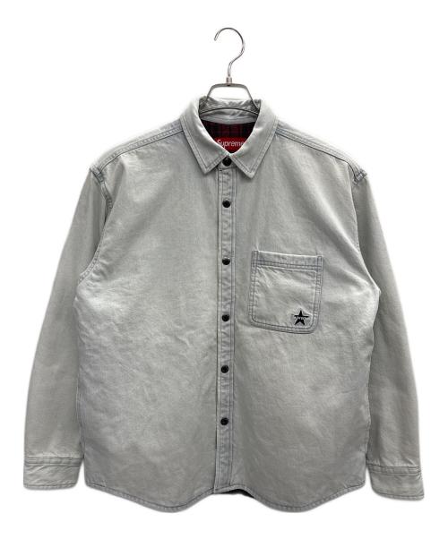 SUPREME（シュプリーム）SUPREME (シュプリーム) Quilted Lined Denim Snap Shirt インディゴ サイズ:Sの古着・服飾アイテム