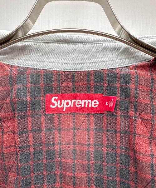 SUPREME（シュプリーム）SUPREME (シュプリーム) Quilted Lined Denim Snap Shirt インディゴ サイズ:Sの古着・服飾アイテム