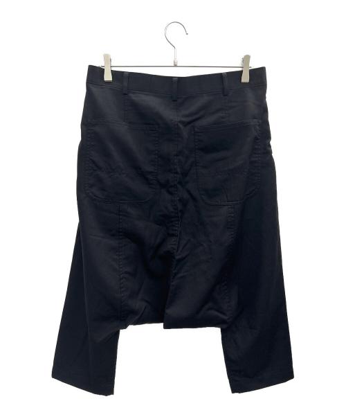 BLACK COMME des GARCONS（ブラックコムデギャルソン）BLACK COMME des GARCONS (ブラックコムデギャルソン) ウールサルエルパンツ ブラック サイズ:Mの古着・服飾アイテム