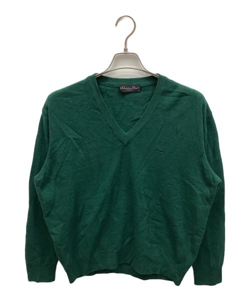 Christian Dior MONSIEUR（クリスチャンディオールムッシュ）Christian Dior MONSIEUR (クリスチャンディオールムッシュ) 厚手ニット グリーン サイズ:表記なしの古着・服飾アイテム