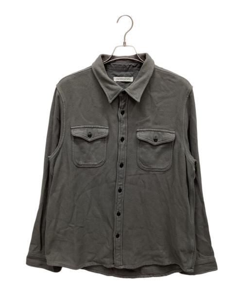OUTERKNOWN（アウターノーン）OUTERKNOWN (アウターノーン) ットンツイルシャツジャケット グレー サイズ:Lの古着・服飾アイテム