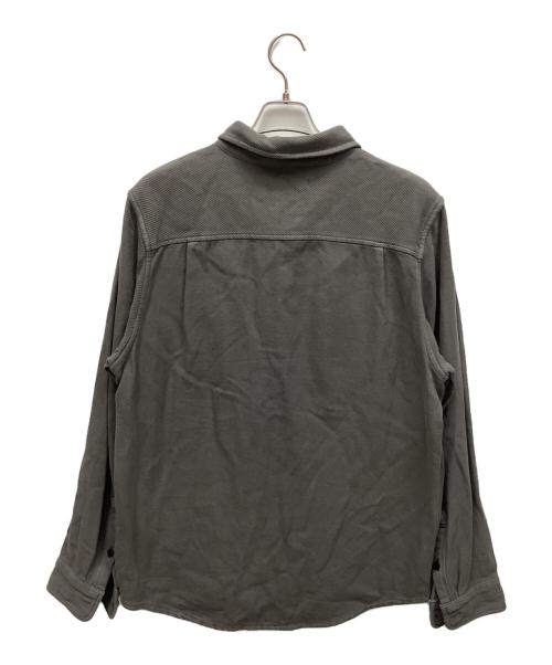 OUTERKNOWN（アウターノーン）OUTERKNOWN (アウターノーン) ットンツイルシャツジャケット グレー サイズ:Lの古着・服飾アイテム