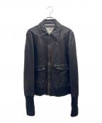 AVIREX×COLLECTION PRIVEE?アヴィレックス×コレクション プリベー）の古着「ラムレザージャケット」｜ダークブラウン