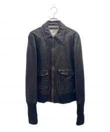 AVIREX×COLLECTION PRIVEE?（アヴィレックス×コレクション プリベー）の古着「ラムレザージャケット」｜ダークブラウン