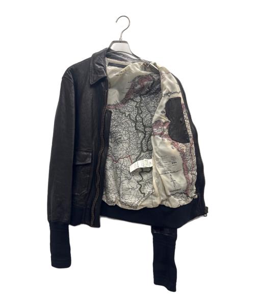 AVIREX（アヴィレックス）AVIREX (アヴィレックス) COLLECTION PRIVEE? (コレクション プリベー) ラムレザージャケット ダークブラウン サイズ:48の古着・服飾アイテム