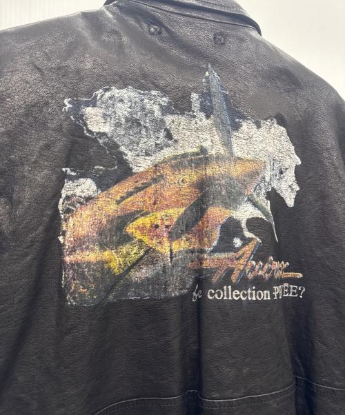 AVIREX（アヴィレックス）AVIREX (アヴィレックス) COLLECTION PRIVEE? (コレクション プリベー) ラムレザージャケット ダークブラウン サイズ:48の古着・服飾アイテム