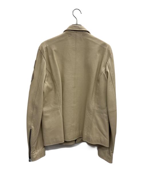 AVIREX（アヴィレックス）AVIREX (アヴィレックス) 40周年モデルライダースジャケット ベージュ サイズ:Lの古着・服飾アイテム