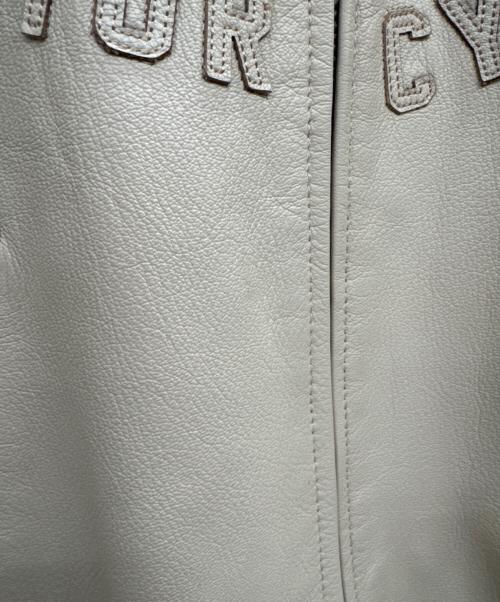 AVIREX（アヴィレックス）AVIREX (アヴィレックス) 40周年モデルライダースジャケット ベージュ サイズ:Lの古着・服飾アイテム