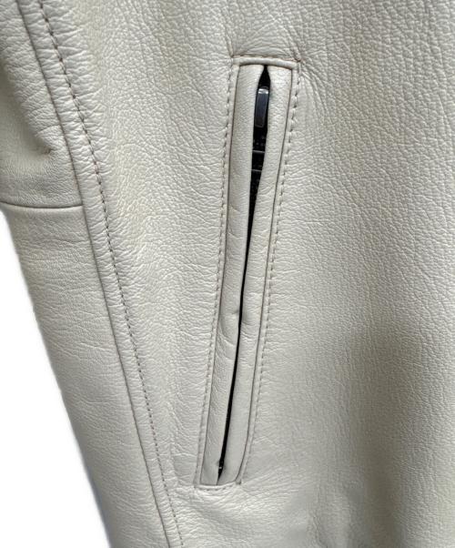 AVIREX（アヴィレックス）AVIREX (アヴィレックス) 40周年モデルライダースジャケット ベージュ サイズ:Lの古着・服飾アイテム