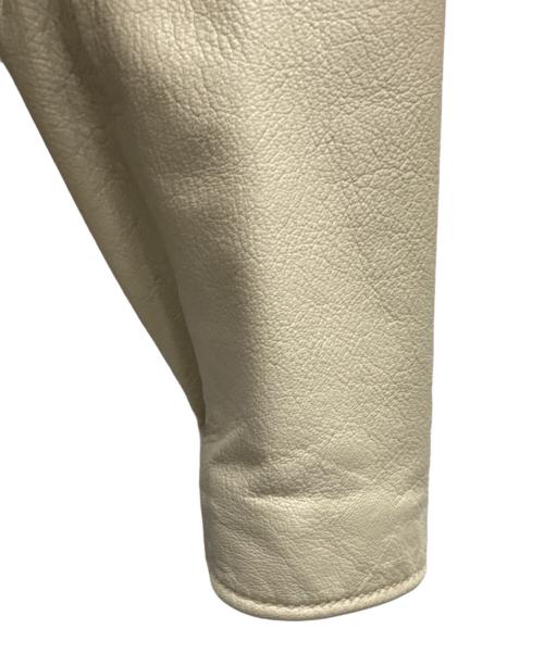 AVIREX（アヴィレックス）AVIREX (アヴィレックス) 40周年モデルライダースジャケット ベージュ サイズ:Lの古着・服飾アイテム